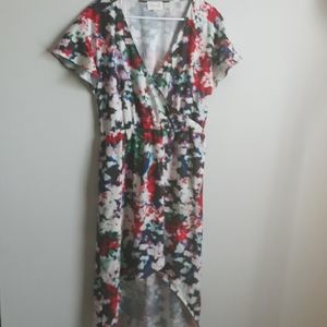 Multicolored Hi Low Dress